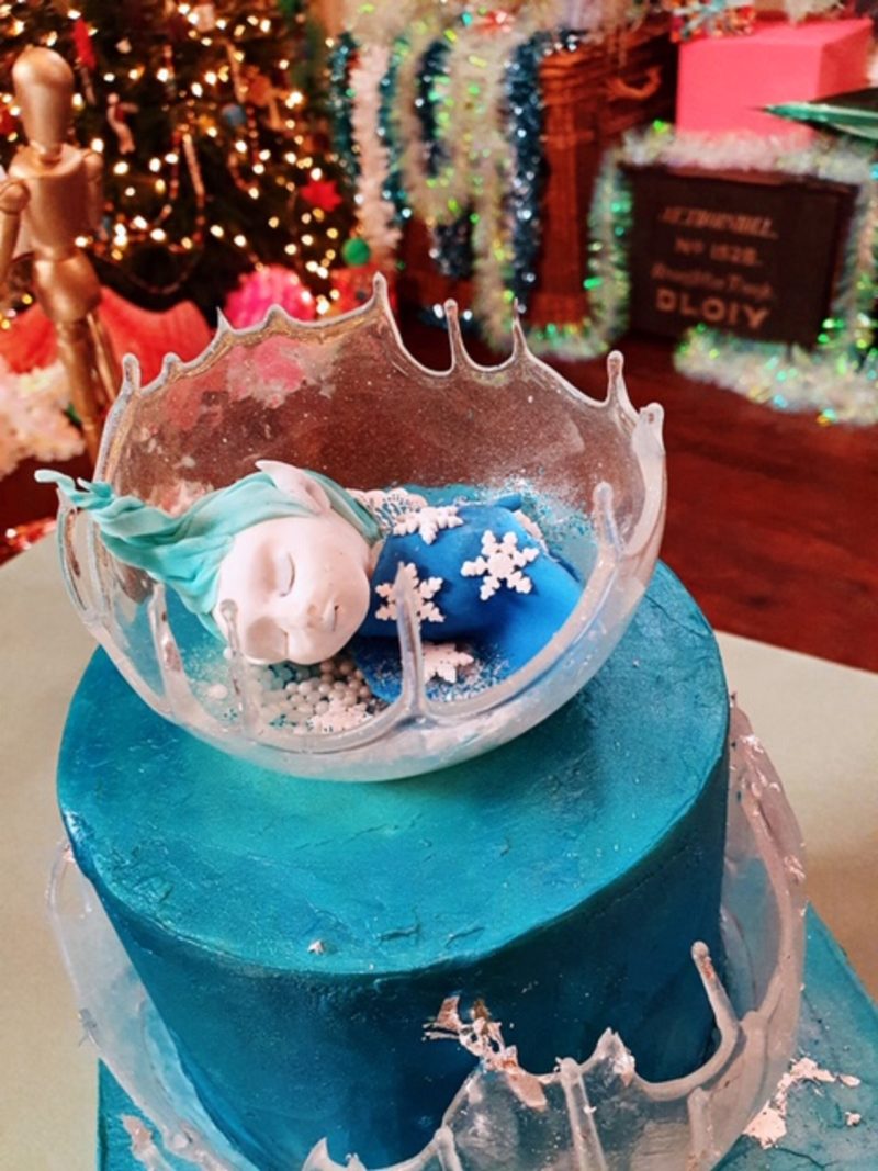 Former food studies student Claire Flavin Jones won a Christmas cake competition on Channel 4s Kirsties Handmade Christmas 2